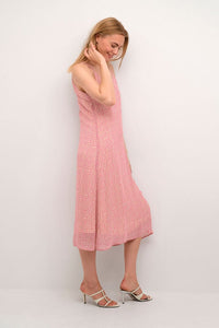 SLEEVELESS GEOMETRIC PRINT SLIP DRESS Dress CREAM 36 Soft Pink/Geo Print 