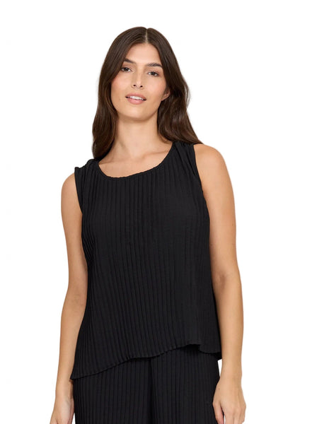 SLEEVELESS PLEATED TANK TOPS Top Pistache 
