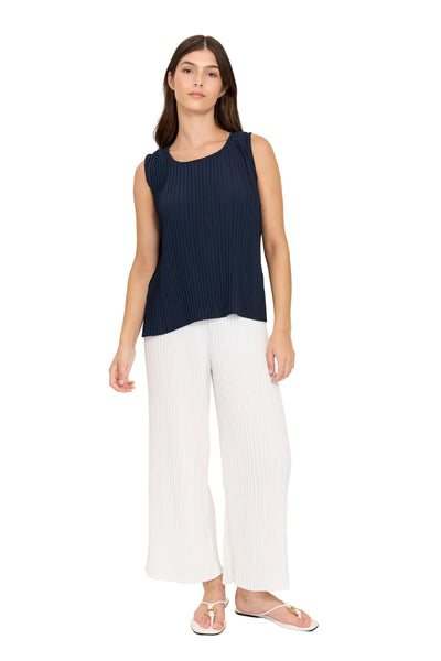 SLEEVELESS PLEATED TANK TOPS Top Pistache 