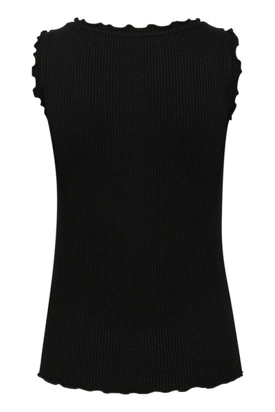 SLEEVELESS SCALLOPED EDGE TANK Tank Top CREAM 