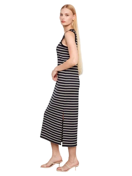 SLEEVELESS STRIPED LONG DRESS Dresses Charlie B 