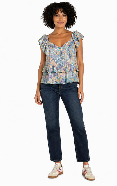 SLIM PULL ON MID RISE WARNER LAKE BLUE JEANS Jeans Liverpool 