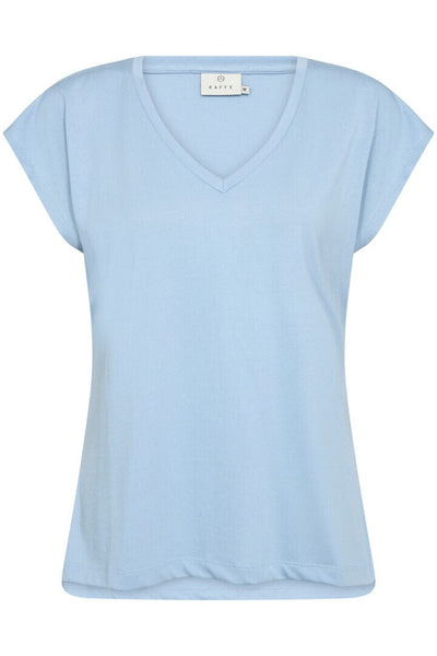 SOFT CHAMBRAY BASIC V NECK T SHIRT Blouse Kaffe 