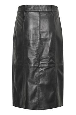 SOFT LEATHER SIDE ZIP SKIRT Skirt CULTURE 