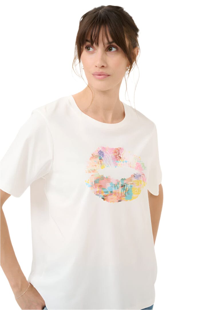SPRING FLOWERS CREW NECK T SHIRT T-Shirt CULTURE XS Spring Gardenia 