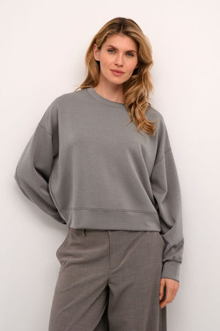 STEEL GREY CREW NECK SWEAT SHIRT sweatshirt FashionWear Collection 