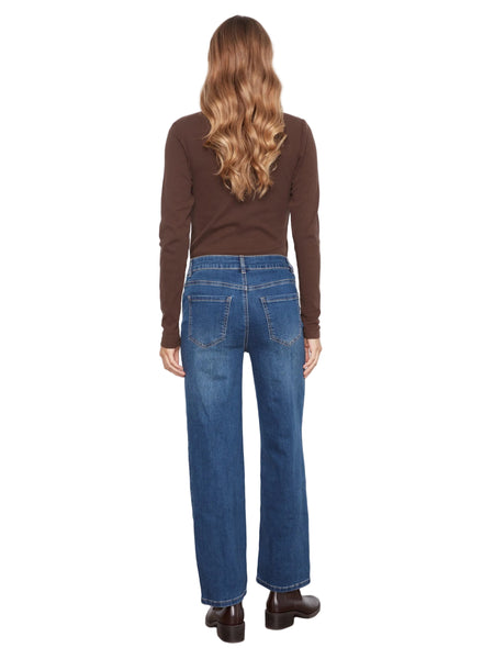 STRAIGHT LEG PANTS WITH CORDUROY AND LEOPARD HEART PATCHES Jeans Charlie B. 