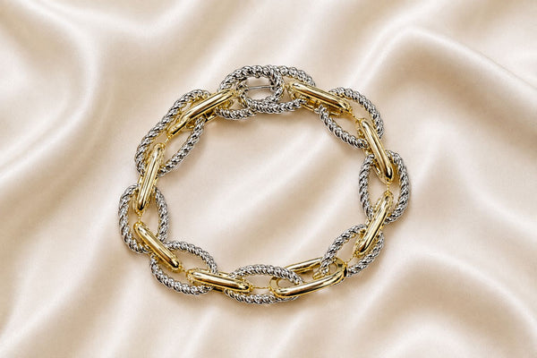STRETCHY BIG CHAIN LINK BRACELET Bracelet FashionWear Collection 
