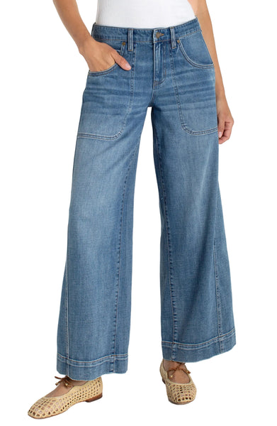 STRIDE WIDE LEG WITH UTILITY DETAILED JEANS Jeans Liverpool 4 Culver City 
