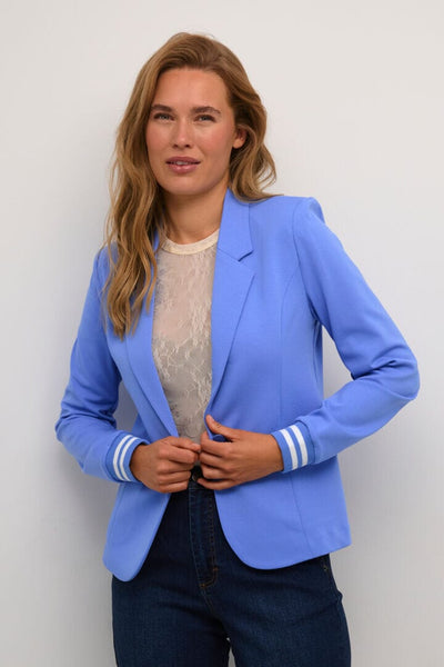 STRIPED CUFF SPORTY BRIGHT BLUE BLAZER Blazer Kaffe 