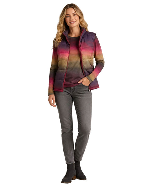 STRIPED OMBRE QUILTED PUFFER VEST Vest GG 