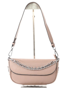 TAUPE FRONT FLAP ADJUSTABLE CHAIN STRAP HANDBAG Handbag Sayan Taupe 