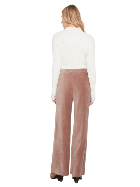 TAUPE PULL ON WIDE LEG PANTS Pant Charlie B 