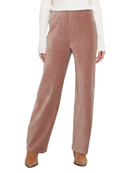 TAUPE PULL ON WIDE LEG PANTS Pant Charlie B 4 Taupe 