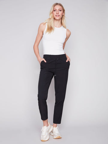 Stretch Pull-On Capri Pants - White – Charlie B Collection USA