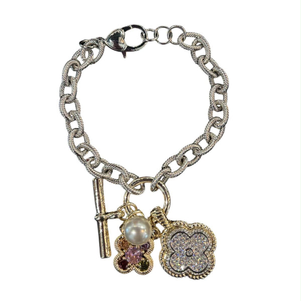 TOGGLE CLOVER MULTI CHARM BRACELET Bracelet FashionWear Collection 