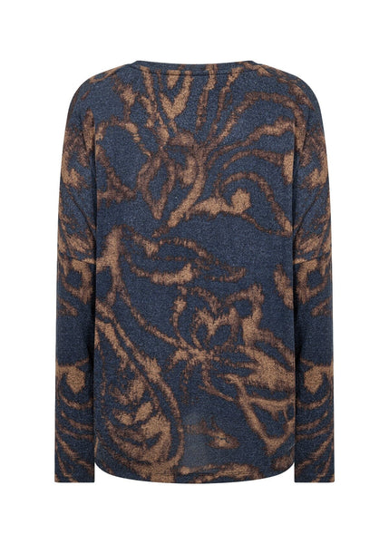 TOP SWEATER 27830 NAVY MIX SWEATER SOYACONCEPT 