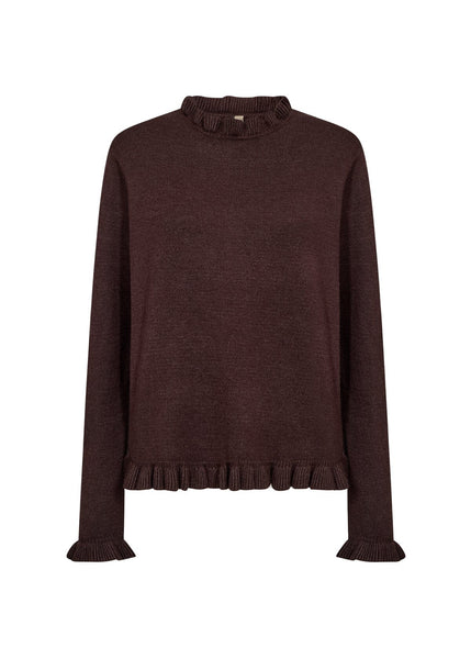 TOP SWEATER 33871 CHOCOLATE PLUM MIX SWEATER SOYACONCEPT 