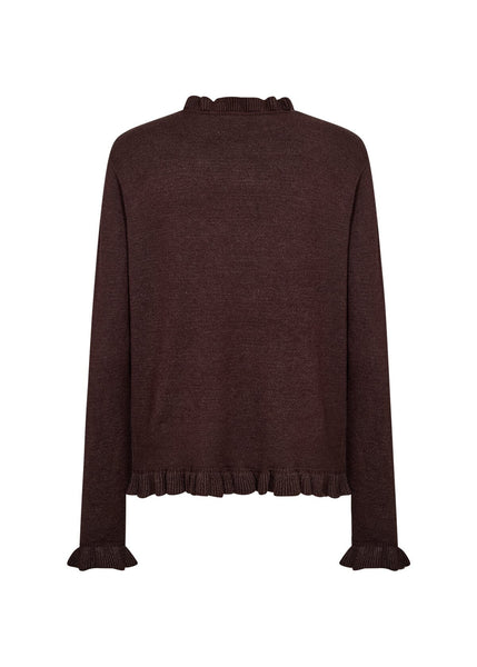 TOP SWEATER 33871 CHOCOLATE PLUM MIX SWEATER SOYACONCEPT 