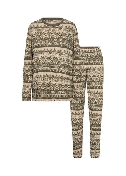 ULTRA SOFT KHAKI TWO PIECE PAJAMA SET Pajamas SOYA CONCEPT 