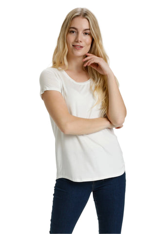 ULTRA SOFT WHITE CREW NECK T SHIRT T-Shirt CULTURE XS White 