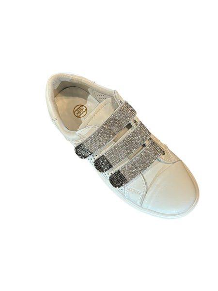 VELCRO BLING WHITE RUNNERS Shoes Little Empress 