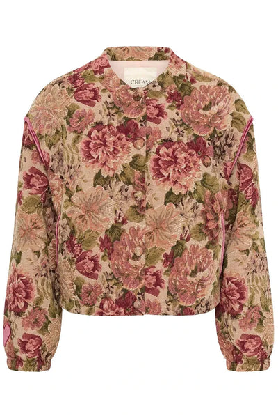 VINTAGE ROSES CROP JACKET Jacket CREAM 