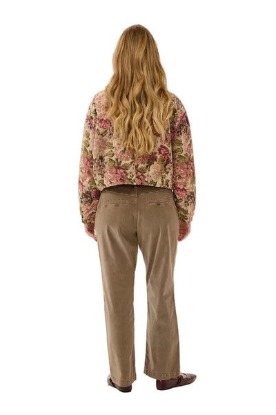 VINTAGE ROSES CROP JACKET Jacket CREAM 