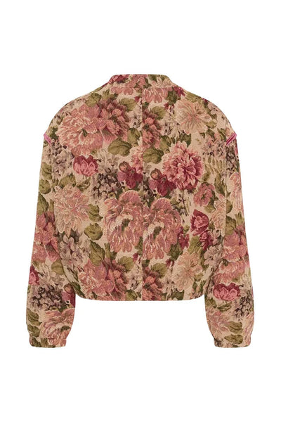 VINTAGE ROSES CROP JACKET Jacket CREAM 