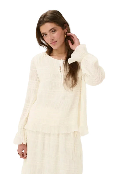 WHISPER WHITE DETAILED SLEEVE BLOUSE Dresses CREAM 34 Whisper White 