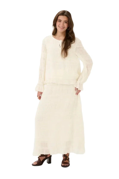 WHISPER WHITE DETAILED SLEEVE BLOUSE Dresses CREAM 