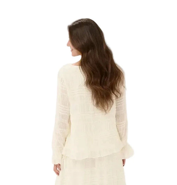 WHISPER WHITE DETAILED SLEEVE BLOUSE Dresses CREAM 
