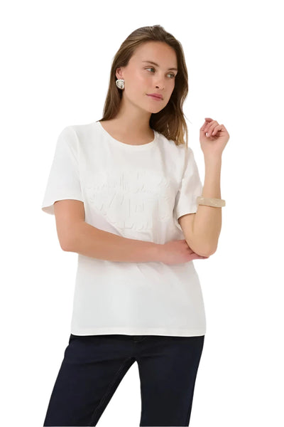 WHITE CREW NECK T SHIRT T-Shirt CULTURE XS White 