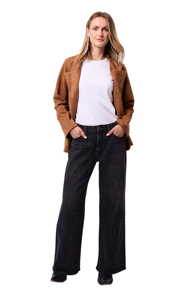 WIDE LEG CLASSIC RISE CHARCOAL YOGA JEANS Jeans Yoga Jeans 2/26 Ashwood 