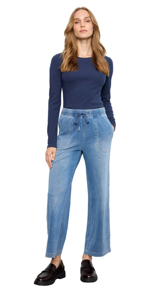 WIDE LEG DENIM JOGGER PANTS Pant Charlie B. 