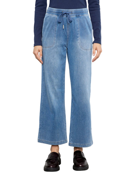 WIDE LEG DENIM JOGGER PANTS Pant Charlie B. 