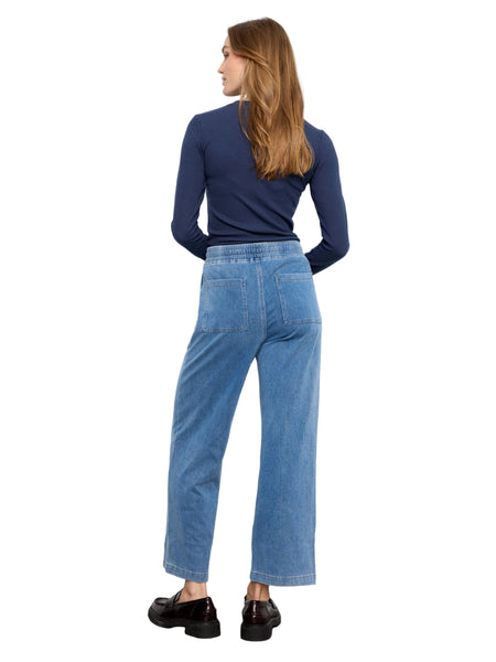 WIDE LEG DENIM JOGGER PANTS Pant Charlie B. 