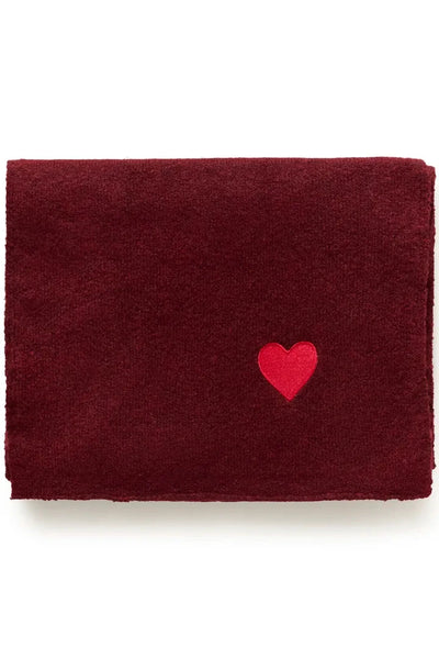 WINE SCARF WITH RED HEART CULTURE 