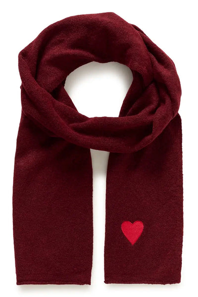 WINE SCARF WITH RED HEART CULTURE Wine 