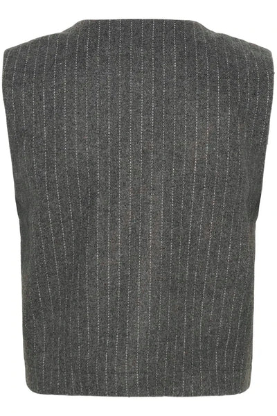 WOVEN APPLIQUE PINSTRIPE VEST Blazer CULTURE 