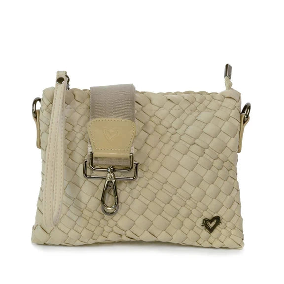 WOVEN CROSSBODY Handbag prenelove OS Khaki 