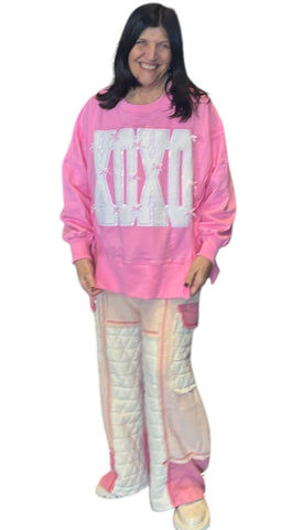 XOXO SEQUINS AND BOXS SWEATSHIRT sweatshirt FashionWear Collection 