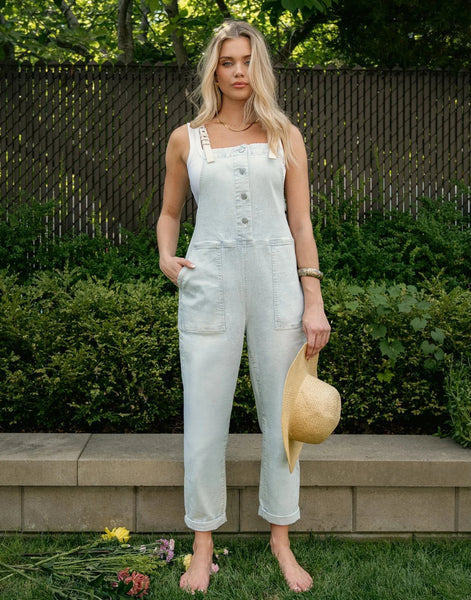 YOGA JEANS KIM PINSTRIPE OVERALLS Jeans Yoga Jeans 