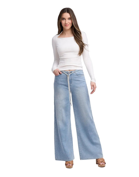 YOGA JEANS LILY WIDE LEG LIGHT CLASSIC JEAN Jeans Yoga Jeans 4/27 Rihanna 