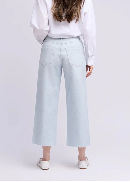 YOGA JEANS LILY WIDE LEG PINSTRIPE CROP FLARE Jeans Yoga Jeans 