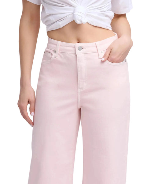 YOGA JEANS MAYA CROP FLARE LIGHT PINK PANTS Jeans Yoga Jeans 