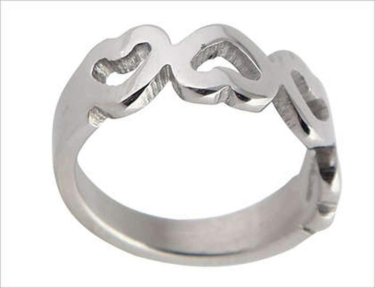 SILVER MULTI HEART RING Jewelry FashionWear Collection 07 
