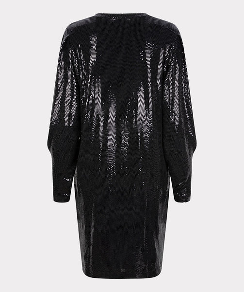BLACK SEQUIN DRESS Esqualo 