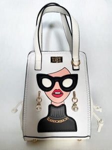 CHIC LADY WHITE CINCH BAG Handbag Temptation White 