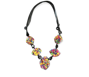 COLOURED GLASS SHAPE NECKLACE Necklaces Jewelry Multi color 